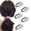 Xiwstar 5Pcs Women's Hair Bands Fashion Crystal Rhinestone Hair Ties Hairties Scrunchies Hair Accessories Ponytail Holder