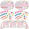 41PCS Dog Birthday Party Supplies Puppy Themed Birthday Decoration Disposable Tableware Plates Napkins Tablecloth for Baby Shower Kids Birthday Dog Birthday Serve 20