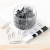 340PCS Paper Clips Binder Clips Teacher Supplies Teacher Supplies for Classroom Paperclips Small Binder Clips Paper Clips Assorted Sizes (Black)