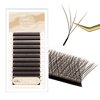 NATUHANA W Shaped Clover Eyelash Extension 4D Premade Fans 0.07mm LU Curl 8-14 Mixed Tray Volume Lash Cluster W Lashes Supplies Lash Extensions (4D brown;0.07 LU, 8-14 MIX)