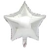 MEETINGU Silver Star Balloons 18 Inch Star Balloons Foil 10PCS Foil Star Balloons Mylar Balloons Silver Star Foil Balloons Party Decorations for Birthday Party Anniversary Wedding Baby Shower Supplies