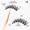 Short False Eyelashes Vegan Silk Natural Lashes Wispy No Trim 3/4 Clear Band Easy Apply Lashes 10mm Eyelashes Cat Eye Lashes C Curl Short Lashes