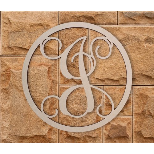 Wooden Letters by Jess and Jessica Cursive Wood Letter for Wall Decor Various Sizes Premium Quality & Durable Smooth Laser Cut Unfinished Design Ideal for Wall, Nursery & Crib, DIY Crafts