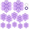 12 Pcs Purple Daisy Balloons,Daisy Birthday Party Decoration,Daisy Foil Balloons Flower Balloons for Girls Daisy Themed Party Baby Shower Wedding Groovy Boho Supplies (Purple)
