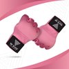 WYOX Boxing Hand Wraps Gel Knuckle Padded Inner Elastic Quick Wraps Fist Protection Boxing Gloves for Women Men Wrist Wrap MMA Muay Thai Training Handwraps (Pink, L-XL)