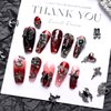 Halloween Nail Charms 22PCS 3D Alloy Spider Skull Halloween Nail Art Charms Vintage Gothic Retro Nail Art Supplies Dark Black Cross Moon Heart Nail Gems and Rhinestones Nail Accessories for Women