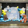 Yellow Blue Clear Balloon, 60 Pcs 12 Inches Metallic Blue Sponge Theme Balloons for Kids Cartoon Sponge Party Decorations Birthday Balloons Baby Shower Engagement Party Supplies