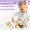 YH YUHUNG Walking Cat Toys for Kids,Remote Control Rainbow Kitty Robot Cat Toy That Can Walks, Meows, and Wag Its Tail, Veterinarian Playset for Kids with Interactive Cat Ages 3 and Up