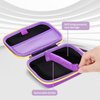 ProCase Hard Playing Card Game Carrying Case, Travel Storage Box Holds 300+ Trading Cards, Bag Holder for Classic Board Game UNO, Five Crowns，SKYJO, PlayMonster and More (Case Only) -Purple