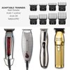 8 Pack Clipper Guards for Wahl Detailer & Andis T Outliner & BaByliss PRO, 1/32" to 11/4" Universal Hair Clipper Guards Set, Snap-on Blade Attachment Combs with Springs for Most Hair Clippers, Black