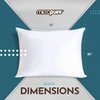 Micropuff Queen Size Pillow Protectors with Zipper - 2 Pack - Soft and Breatheable Hypoallergenic Pillow Cover. Pillowcase Protects Against Stains, Spills, and Perspiration.