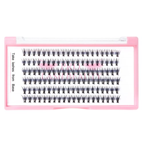 Individual Lashes 20D-D-0.07-9-16mix Cluster Lashes 20D C D Curl Wispy Lashes Bottom Lashes DIY Lashes At Home (20D-D-0.07,9-16mix)