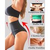 FINETOO Tummy Control Underwear for Women High Waisted Nylon Brief No Show Womens Bikini Seamless Panties 4pack S-XXXL