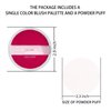 Boobeen Powder Blush Matte Blush, Highly Pigmented Beauty Cream Blush Palette for Create A Natural Cheek Flushed Look, Rich Colors