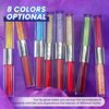 CHARMACY Multichrome Double Head Non-Stick Lip Gloss, Metallic Colourful Lip Glaze, Anti-transfer, Long Lasting Waterproof Liquid Lipstick Makeup (#08)