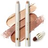 LUXAZA PRO Multi-Purpose Makeup Stick, Cream Shimmer Matte, Eyeshadow Eyeliner Highlighter Makeup Eye Brightener Contour Bronzer Eyebrow Pencil #S1M2
