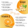 Ginger Face Serum + Vitamin C + Turmeric, Organic Acne Treatment, Clear skin Tone, Hydrate Dull & Dry Skin, Anti-Aging Facial Serum - 1 FL OZ