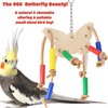 Bonka Bird Toys 985 Butteryfly Beauty Natural Leather Chewing Colorful Parakeet Parrotlet Budgie Cockatiel
