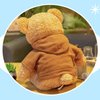 BSVOME 11.8 inches Teddy Bear Stuffed Animals Soft Plush Cute Teddy Bear with Hoodie Doll for Boys Girls (Red)