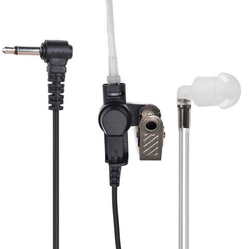 LEIMAXTE Police Earpiece 3.5mm Listen Only Acoustic Tube Earbud Audio Kit Headset for Remote Speaker Mic Motorola Kenwood 2 Way Radio FBI Security Surveillance Walkie Talkie 1 Pin Headphone