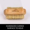 Two-side Wooden Nails Brushes for Fingers, Natural Wood and Bristle Cleaning Acrylic Nail Art Brush, Fingernail & Toenail brushes for Women, Men, Girls, Manicure Pedicure Nail Scrubber Home & Salon