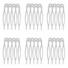 Honbay 50PCS 5 Teeth Metal Hair Combs Hair Side Combs Hair Clip Combs Twist Combs Wedding Bridal Veil Combs Wig Combs Headpieces Accessories Combs Updo Bun Chignon Hair Styling Accessories