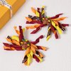 4pc Cute Thanksgiving Turkey Hair Bows Fall Korker Ribbon Hair Clips for Teen Girls Autumn Holiday Festive Cheer Party Dress Outfit Decor Accessories for Toddlers Kids Gift