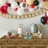 QUERICKY 4 Pack Western Party Tablecloths, 54x87'' Western Party Table Cover Plastic Disposable Wild West Wooden House Barn Door Table Covers for Western Themed Party Kids Birthday Party Decorations