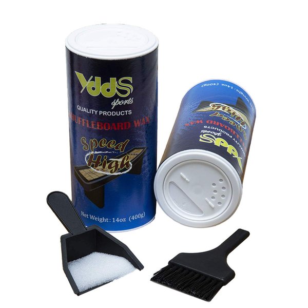 YDDS Shuffleboard Sand - Shuffleboard Wax with Mini Dustpan and Mini Brush, 2 Cans(2×14 oz)