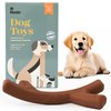 Nodo Argentinean Prime Rib Flavor Bone Dog Chew Toy - Long Lasting Puppy Teething Chew - Thermoplastic Rubber - Suitable for Small Breeds - Perfect for Indoor and Outdoor Use
