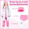 Joycover Doctor Costume for Kids, Kids Scrubs Halloween Costumes For Girls Boys Doctor Dress up Play Kit