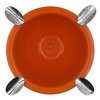 Stinky Cigar Ashtray, Tall and Deep Bowl Design, Windproof, 4 Stirrups, Competition Orange