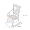 TOYANDONA 2 Pieces Doll House Wooden Chairs, 1:12 Christmas Dollhouse Model Chairs Mini Dollhouse Wooden Rocking Chairs for Dollhouse Accessories Furniture Decoration