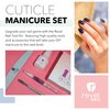 Revel Nail Tool Kit - Dip Powder and Gel Polish Nail Kit, With Cuticle Pusher, Nail File, Buffer, Powder Brush and Nail Clipper Case, Manicure Set