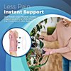 ahishfoneya Thumb Splint with Wrist Brace - Thumb Support Brace for Wrist Hand Thumb Stabilizer Fits Both Right Left Hand for Men and Women (Coral Rose)