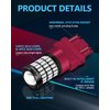 Yorkim 3157 Led Bulb Red 3157 Led brake lights bulb 3157 Led tail lights 3157 Led blinking brake lights with Projector 3156 led bulb red 3056 3156 3057 4057 4157 T25 Led Bulbs red, Pack of 2
