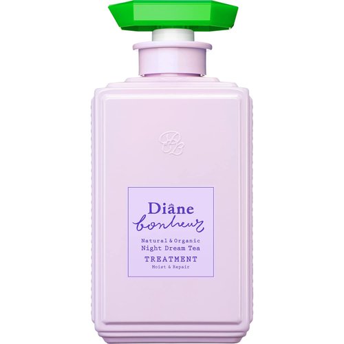 Moist Diane Natural & Hydrating Hair Conditioner with Pump for Women & Men, 100% Organic Treatment for Dry Damaged Hair, Japanese Conditioner with Keratin Protein, Bonheur Lavender 13.5 Fl oz/400mL
