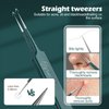 WSYUB Blackhead Tweezers,Upgrade Professional Facial Blackhead Remover Tweezers, Extraction Tools for Estheticians,Ingrown Hairs Tweezers
