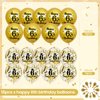 18Pcs Gold 6th Birthday Decorations Happy 6th Birthday Balloons 6th Birthday Latex Balloons Confetti Balloons for Boys Girls 6 Years Old Birthday Anniversary Party Decor Supplies 12 inch