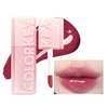 COLORKEY 3D Plump Oil Lip Gloss, High-shine Finish, Lip Tint, Moisturizing, Non-Sticky, Clear and Natural, Glassy Shine (G06 Bayberry Red, 3ml)