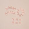 30 Pcs Nude Pink Press on Nails Short Almond - YEFIUO Extra Short Fake Nails Press ons Nail Art Tips French Glitter Glue on Nails with Design Full Cover False Nails Stick on Nails Acrylic Nail Kit
