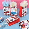 WERNNSAI Racing Car Party Bags with Handles - 16 PCS Race Car Party Supplies for Candy Gifts Goodies Treats Boys Birthday Baby Shower Party Favors Tote Bags