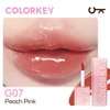 COLORKEY 3D Plump Oil Lip Gloss, High-shine Finish, Lip Tint, Moisturizing, Non-Sticky, Clear and Natural, Glassy Shine (G07 Peach Pink, 3ml)