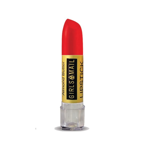 GIRLS MAIL Moisturizing Lip Care Conditioner Mini Matt Lip Stick Almond Oil Infused Lip Scrub Best For Beautiful Woman Lady Finger Local Girl Mom Housewife Daughter Sister Grandmother