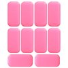 RONRONS Lash Pads for Eyelash Extensions, Sticky Pad for Lashes, Silicone Lash Pad Pink Eye Pads Lash Extensions Gel Pads False Eye Lashes Holder Tray for Eyelashes Reusable 10 Pack