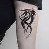 Oottati 6 Sheets Black Flying Dragon Claw Totem Arm Temporary Tattoo Stickers Fake Tattoos That Look Real and Last Long