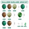 Dinosaur Balloon Arch Kit, Sage Dark Green Avocado Green Brown Latex Balloons with Camouflage Balloons for Kids Boys Dinosaur Park Theme Birthday Hunting Camo Jungle Safari Baby Shower Decorations