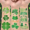 EMOME Glitter St Patrick's Day Tattoos Stickers for Kids, 50 Individually Wrapped Sheets St Patricks Day Decorations Accessories, Irish Shamrock Tattoo Stickers for Party Favors Supplies