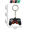 NSBELL 42PCS Video Game Controller Keychains Game Controller Handle Key Ring Video Game Keychain Pendant for Video Game Party Favors Birthday Baby Shower Child Present