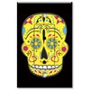 Printed Electrical Outlet with matching Wall Plate - Yellow Sugar Skull